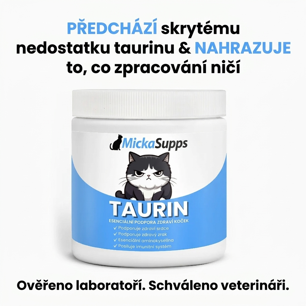 Zastavte skrytý nedostatek dřív, než se objeví příznaky, s doplňkem MickaSupps™ Taurin