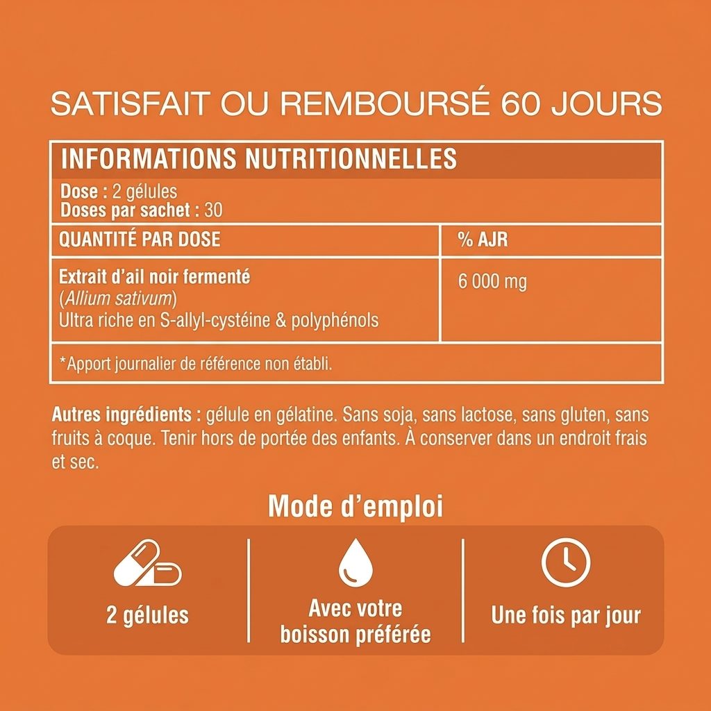 UriPur : Extrait d’ail noir fermenté sans odeur – Protocole anti-acide urique